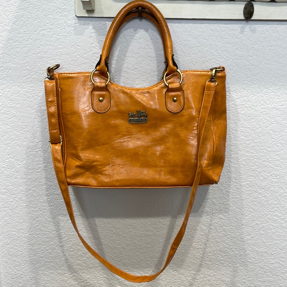 Coach Leather Shoulder Strap Purse